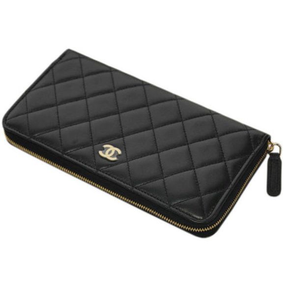 Chanel Long Zip Wallet Matelasse Line Black - Picture 3 of 13